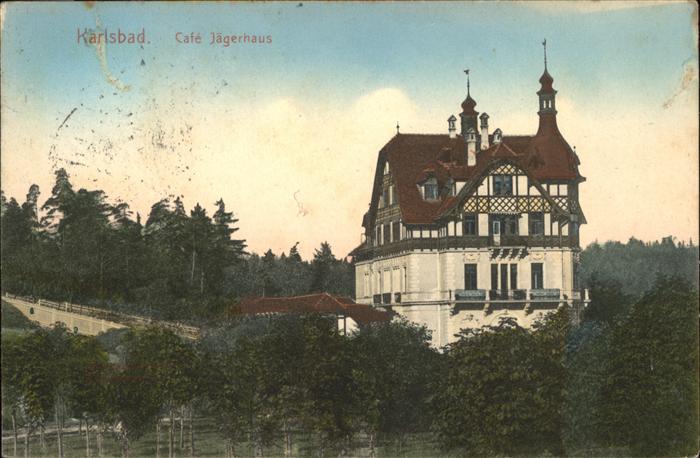 Karlsbad Eger Cafe Jägerhaus