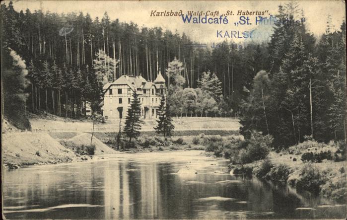 Karlsbad Eger Waldcafe St. Hubertus