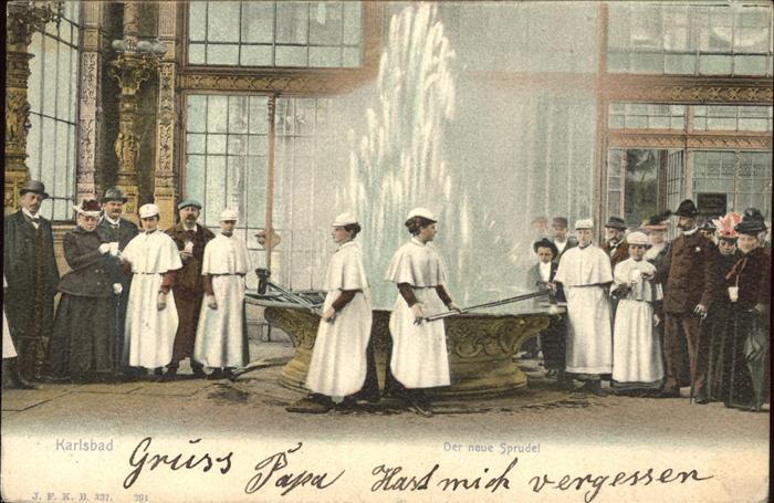 Karlsbad Eger Der neue Sprudel