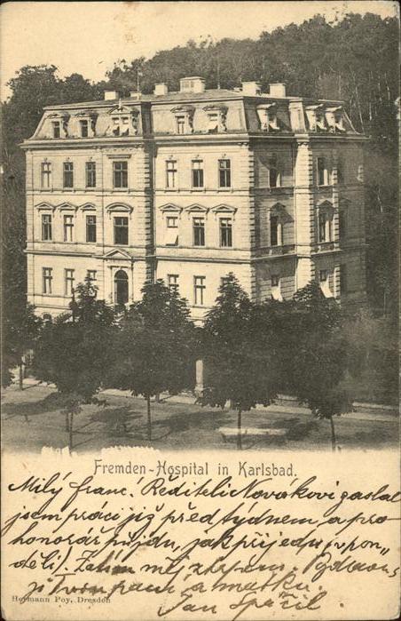 Karlsbad Eger Fremdenhospital