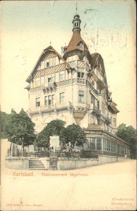 Karlsbad Eger Etablissement Jägerhaus