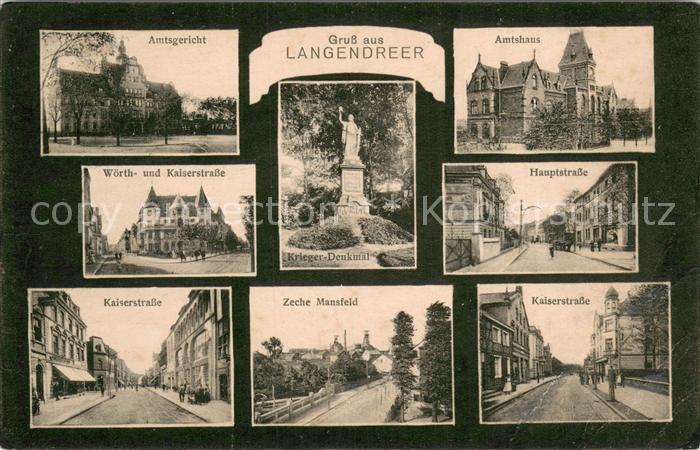 Langendreer Zeche Mansfeld - Kaiserstrasse - Amtsgericht - Amtshaus