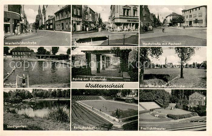 Wattenscheid Freibad Stadtgarten Rollschuhbahn Ehrenmal