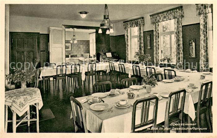 Bad Salzuflen Erholungsheim Bergfrieden Speisezimmer