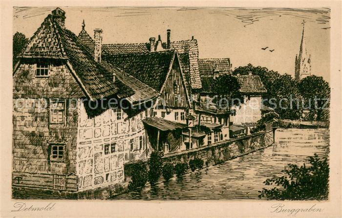 Detmold Burggraben Kuenstlerkarte
