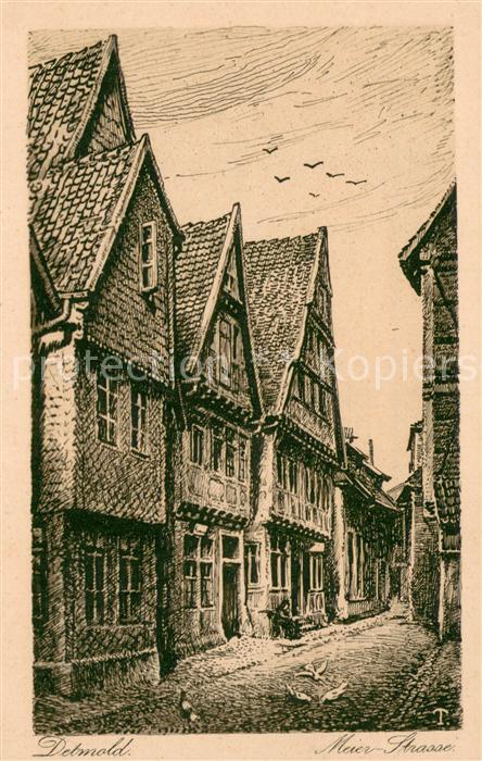 Detmold Meier-Strasse Kuenstlerkarte