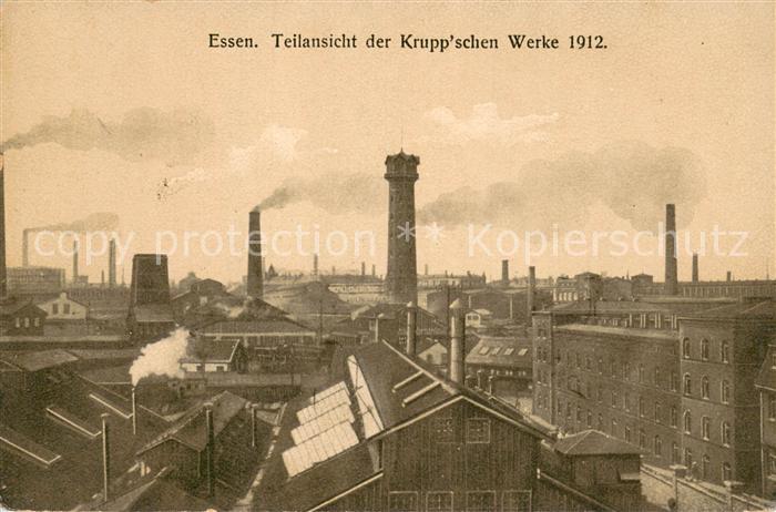 Essen  Ruhr Teilansicht d. Kruppschen Werke