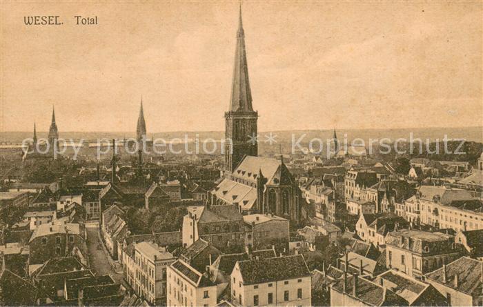 Wesel Rhein Totalansicht