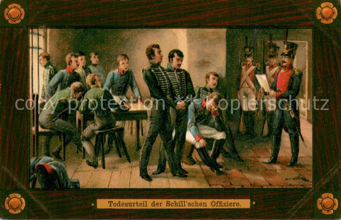 Wesel Rhein Todesurteil d. Schillschen Offiziere Patriotika