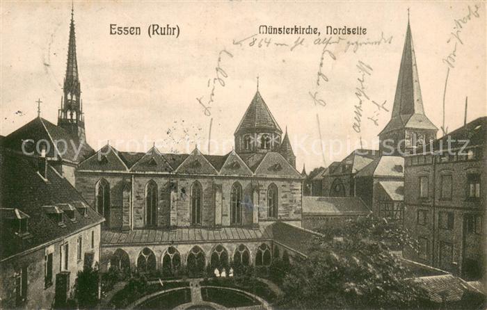 Essen  Ruhr Muensterkirche Nordseite
