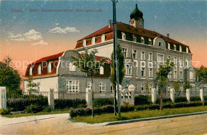 Essen  Ruhr Staedt. Krankenanstalten Hauptgebaeude