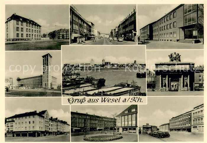 Wesel Rhein Teilansichten