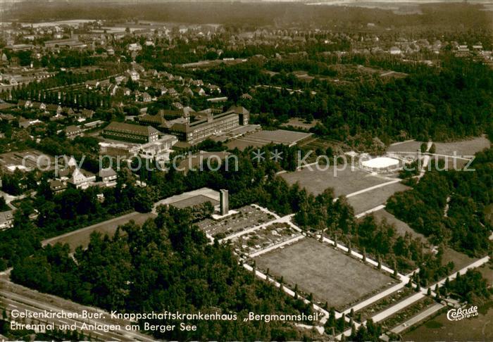 Buer Gelsenkirchen Fliegeraufnahme Knappschaftskrankenhaus Bergmannsheil Ehrenma