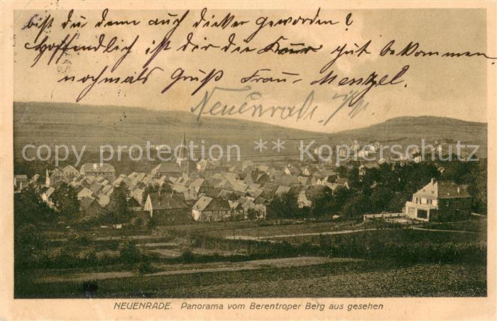 Neuenrade Panorama Gesamtansicht