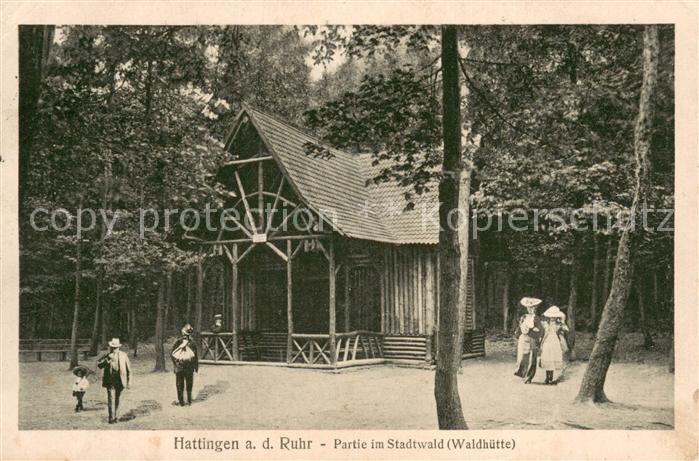 Hattingen Ruhr Partie im Stadtwald Waldhuette