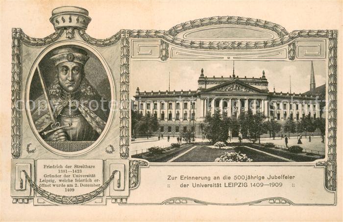 LEIPZIG Sachsen Ereigniskarte 500 Jahre Universitaet