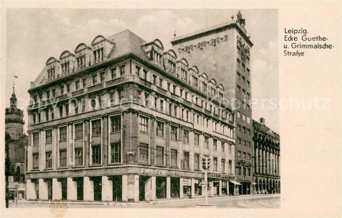 LEIPZIG Sachsen Ecke Goethe- und Grimmaische Strasse