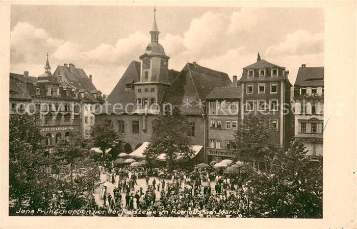 Jena Thueringen Fruehschoppen am Marktplatz Feldpost