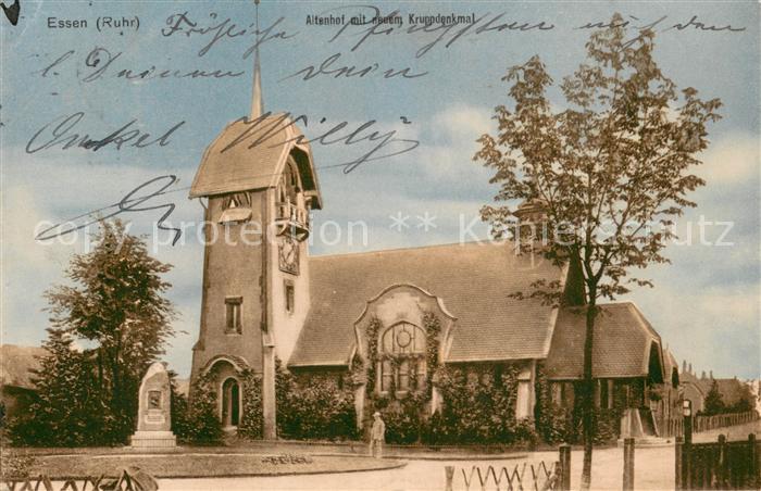 Ruettenscheid Altenhof mit Kruppdenkmal
