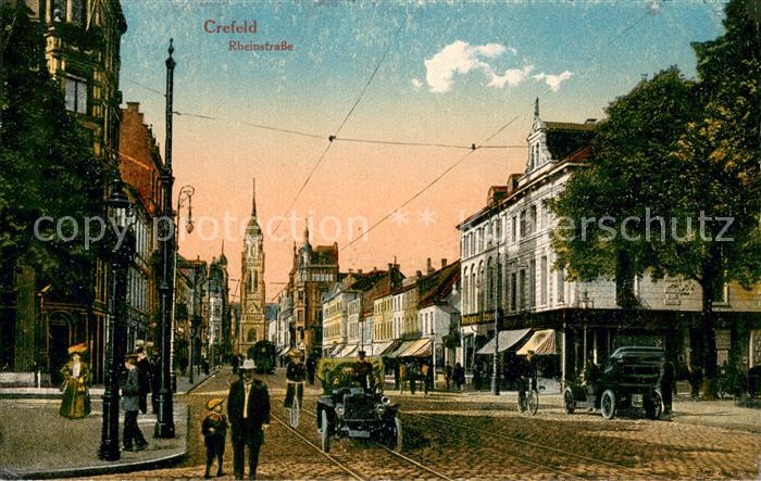 Krefeld Automobile in der Rheinstrasse