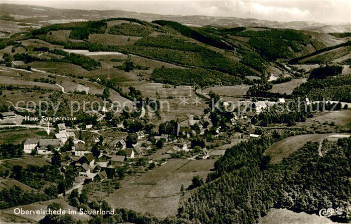 Oberveischede Fliegeraufnahme Gesamtansicht