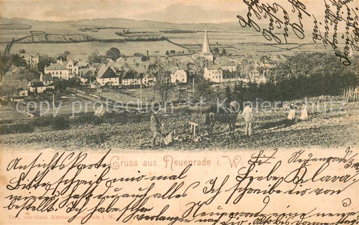 Neuenrade Teilansicht Partie auf dem Feld