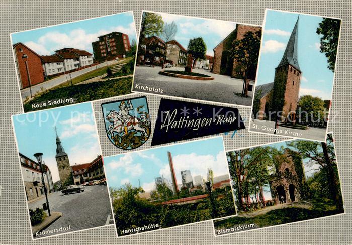 Hattingen Ruhr Bismarckturm St.Georg Kirche Kraemersdorf Henrichshuette