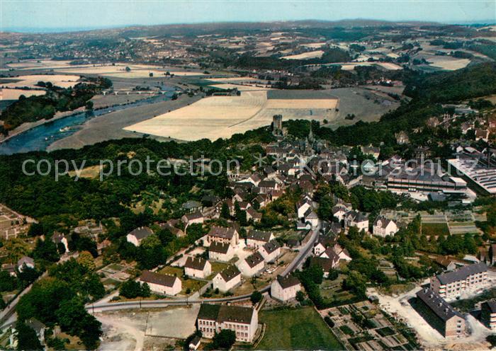 Blankenstein Ruhr Fliegeraufnahme Blick auf Ruhrtal und Stadt