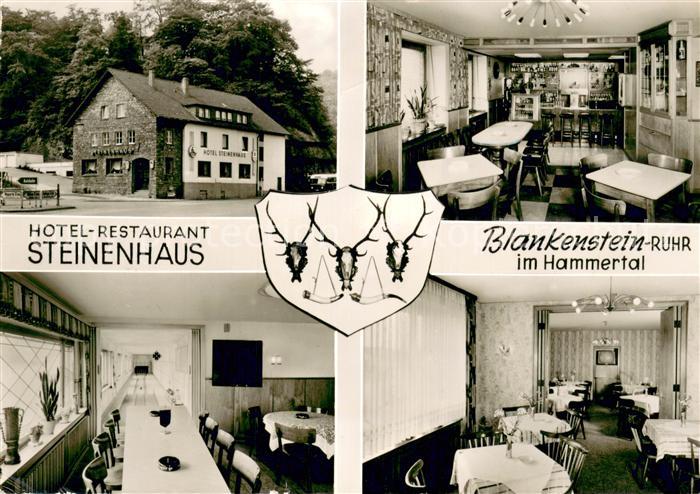 Blankenstein Ruhr Hotel-Restaurant Steinenhaus Innen und Aussen