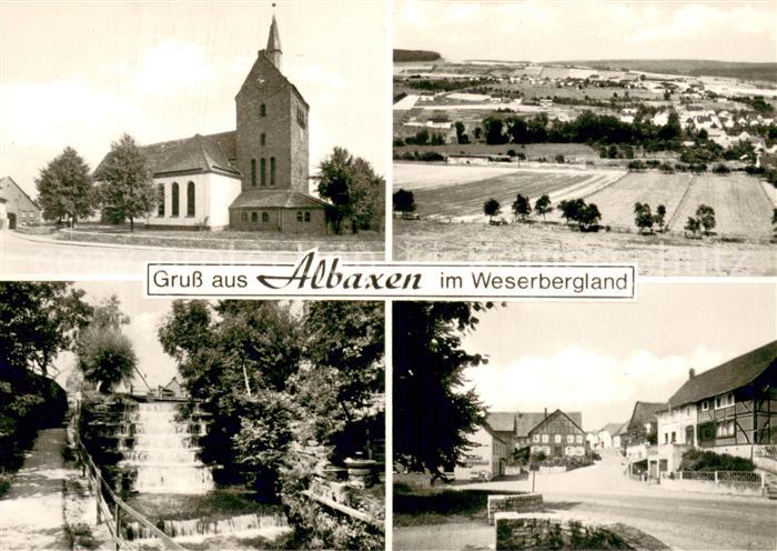 Albaxen Kirche und Teilansichten