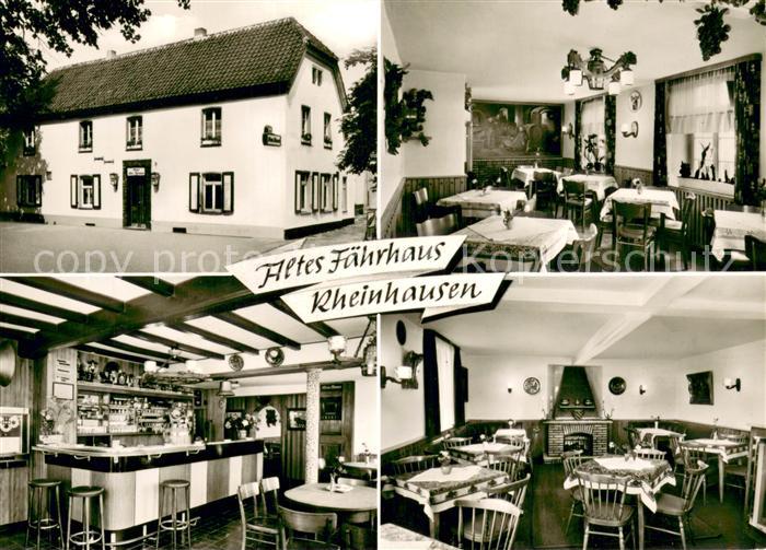 Rheinhausen Duisburg Hotel Altes Faehrhaus Innen und Aussen