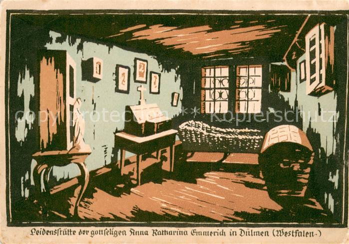 Karthaus Duelmen Leidensstaette v. Anna Katharina Gamerich Expressionistischer H