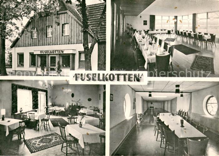 Billerbeck Westfalen Gaststaette Fuselkotten Innen- und Aussenansichten