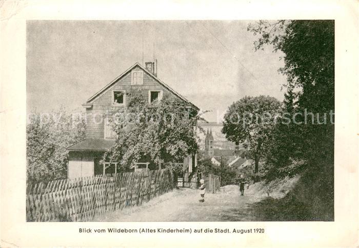 Schwelm Blick vom Wildebron Kinderheim auf Stadt 1920