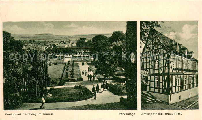 Camberg Bad Parkanlage Amtsapotheke Fachwerkhaus