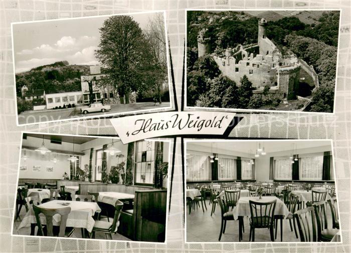 Bensheim-Auerbach Bergstrasse Restaurant-Pension Haus Weigold Innen und Aussen