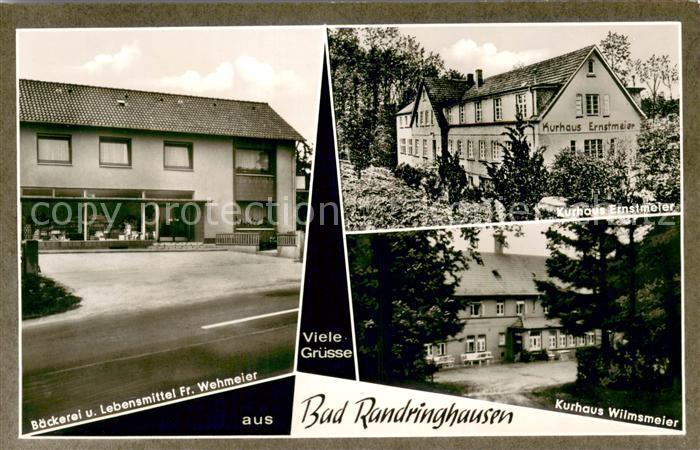 Bad Randringhausen Kurhaus-Erstmeier Baeckerei u. Lebensmittel Fr. Wehmeier Kurh