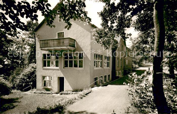 Bad Randringhausen Parkpartie am Kurhaus Ernstmeiers Moor- Schwefel- und Stahlba
