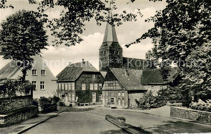 Luebbecke Westfalen Blick auf die Kirche