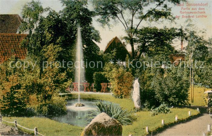 Bad Sassendorf Partie aus dem Gartenausschank der Brauerei Lohoefer
