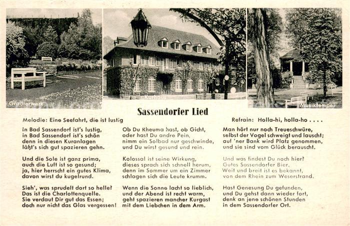 Bad Sassendorf Sassendorfer Lied