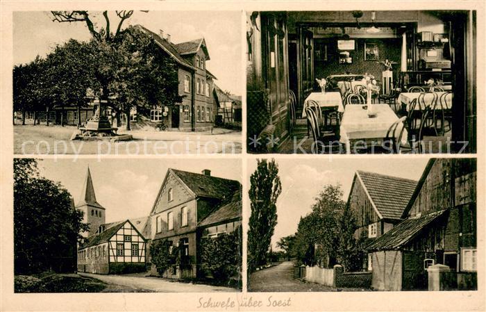 Soest DE NRW Gaststaette Dierks Innen- und Aussenansicht