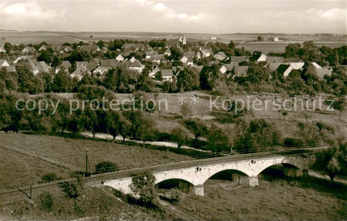 Nordborchen Teilansicht mit Bahnlienie