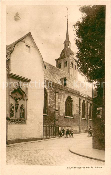 Koeln Rhein Spulmannsgasse mit St. Johann