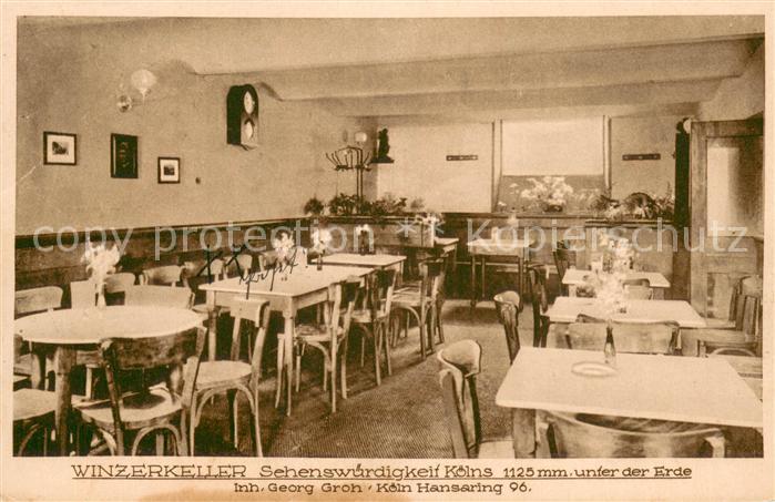 Koeln Rhein Kneipe Winzerkeller
