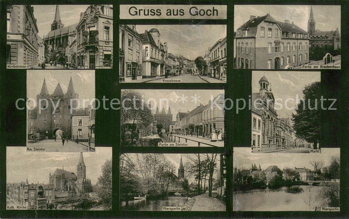 Goch Partie am Steintor Markt Partie am Krankenhaus Kirchstrasse Nierspartie