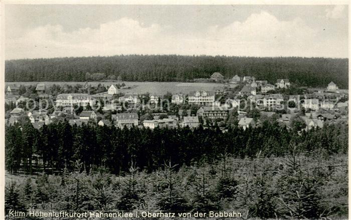 Hahnenklee-Bockswiese Harz Blick von der Bobbahn Totalansicht