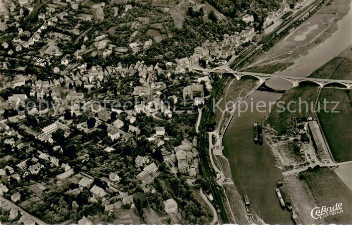 Vlotho Fliegeraufnahme Gesamtbild mit Weser