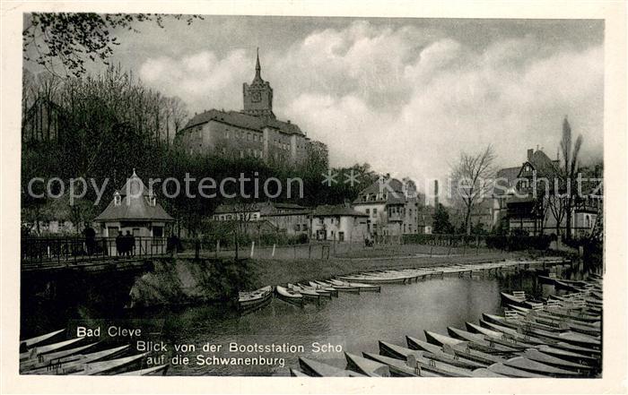 Bad Cleve Bootsstation Scho und Schwanenburg