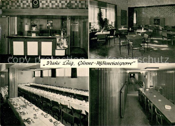 Guenne Moehnesee Haus Luig Reklame-Karte